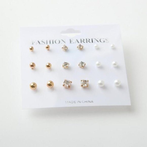 Set Earrings Stud Women Circle Bohemian Hoop Drop Cute Trendy Jewelry - Picture 6 of 6